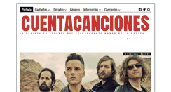 Desktop Screenshot of cuentacanciones.com